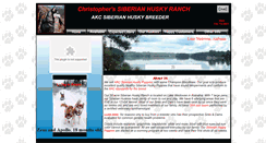 Desktop Screenshot of christophershuskyranch.com