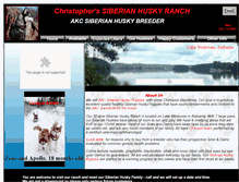 Tablet Screenshot of christophershuskyranch.com